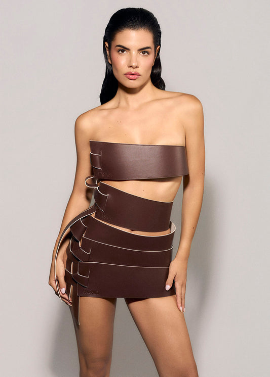 CINTURÓN FEROX MARRÓN CHOCOLATE