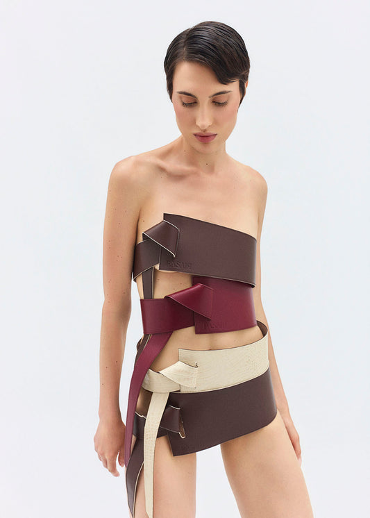 CINTURÓN FEROX COCO IVORY